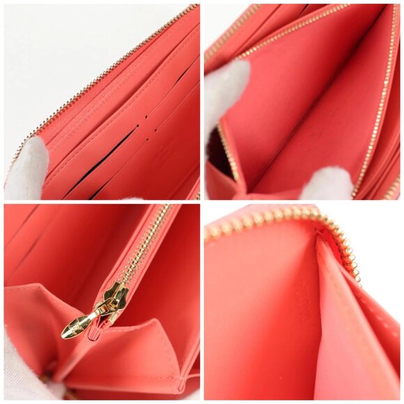 LOUIS VUITTON Sweet Monogram Zippy Wallet Long Wallet Orange M90124 Auth 138929V - Picture 15 of 16